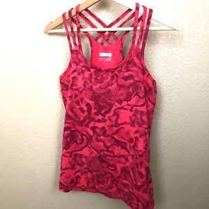 Marmot printed pink criss cross Strappy back size medium